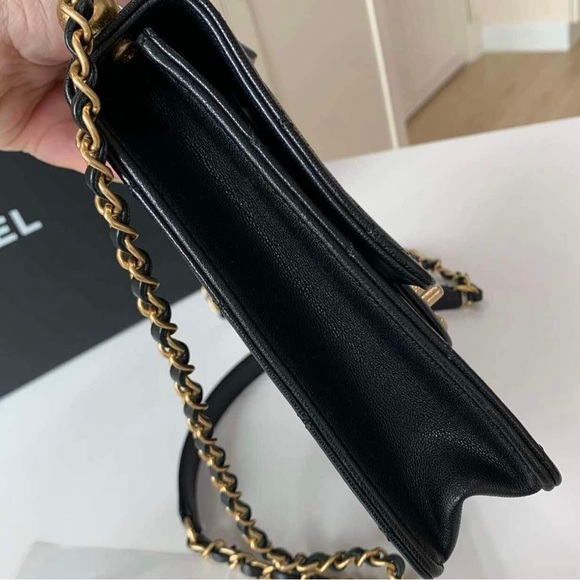 🎀 Chanel Flap Bag Vertical Acrylic Beads Clutch with Gold Chain - Picture 4 of 8